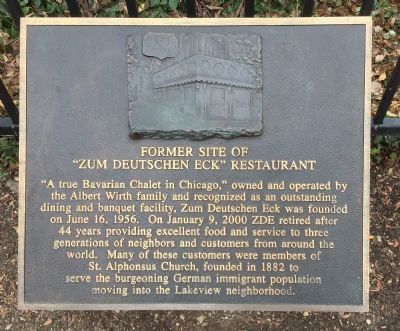 Former Site of the “Zum Deutschen Eck” Restaurant Marker image. Click for full size.