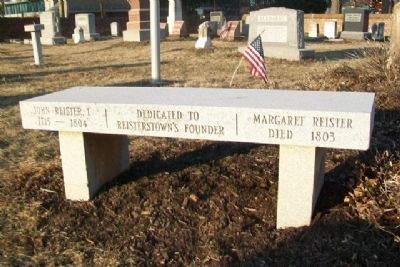 John and Margaret Reister Monument. Click for full size. John and Margaret Reister Monument image. Click for full size.