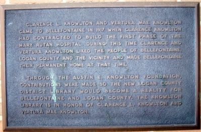 Clarence L Knowlton Library Marker image. Click for full size.