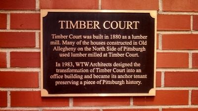 Timber Court Marker. Click for full size. Timber Court Marker image. Click for full size.