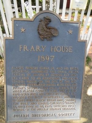 Frary House Marker image. Click for full size.