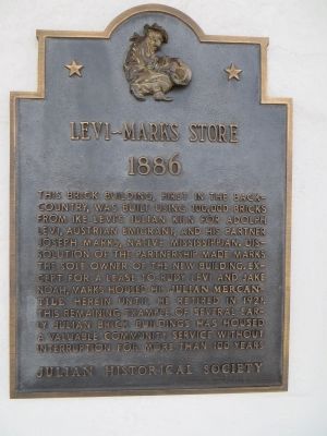 Levi~Marks Store Marker image. Click for full size.