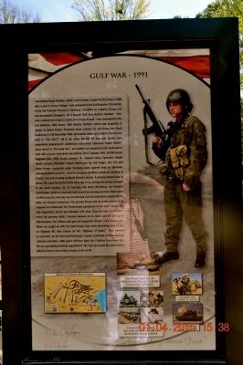 Gulf War-1991/War on Terrorism Marker. Click for full size. Gulf War-1991/War on Terrorism Marker image. Click for full size.