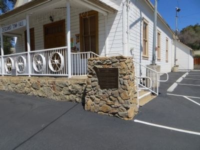 Descanso Town Hall Marker. Click for full size. Descanso Town Hall Marker image. Click for full size.