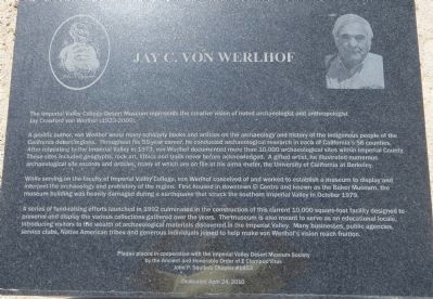Jay C. von Werlhof Marker. Click for full size. Jay C. von Werlhof Marker image. Click for full size.