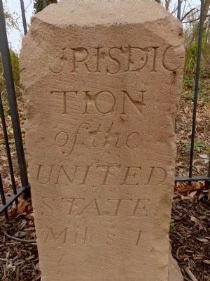 Original Federal Boundary Stone SE 1 image. Click for full size.