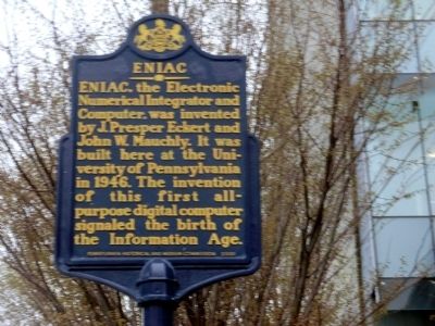 ENIAC Marker. Click for full size. ENIAC Marker image. Click for full size.