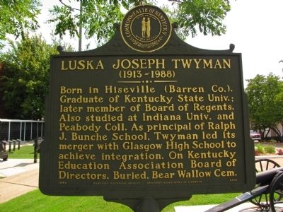 Luska Joseph Twyman Marker. Click for full size. Luska Joseph Twyman Marker image. Click for full size.