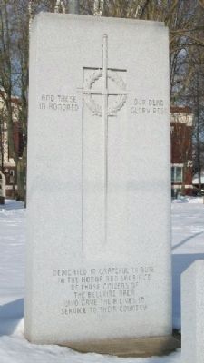 War Memorial Dedication. Click for full size. War Memorial Dedication image. Click for full size.