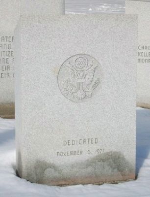 War Memorial Date. Click for full size. War Memorial Date image. Click for full size.