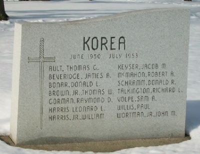 War Memorial Honored Dead - Korea image. Click for full size.