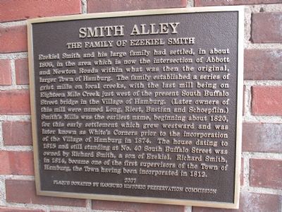 Smith Alley Marker image. Click for full size.