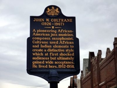 John W. Coltrane Marker image. Click for full size.