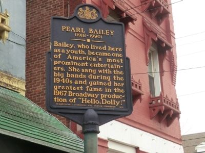 Pearl Bailey Marker. Click for full size. Pearl Bailey Marker image. Click for full size.