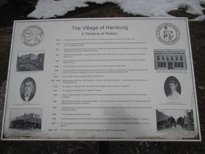 The Village of Hamburg Marker. Click for full size. The Village of Hamburg Marker image. Click for full size.