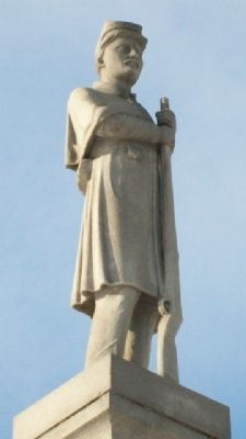 Civil War Memorial Statue. Click for full size. Civil War Memorial Statue image. Click for full size.