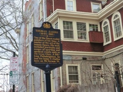 Thomas Eakins Marker. Click for full size. Thomas Eakins Marker image. Click for full size.