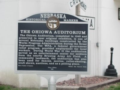 Ohiowa Auditorium Marker image. Click for full size.