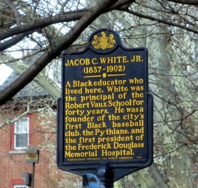 Jacob C. White Jr. Marker image. Click for full size.
