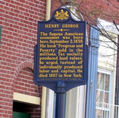 Henry George Marker image. Click for full size.