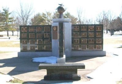 15th Troop Carrier Squadron Bench at Memorial Wall #2 image. Click for full size.