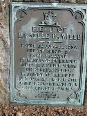Field of LaBelle Famille Marker. Click for full size. Field of LaBelle Famille Marker image. Click for full size.