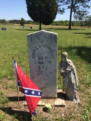 One of the Civil War markers. image. Click for full size.