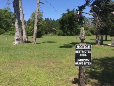 Unknown, unmarked graves located in this area. image. Click for full size.