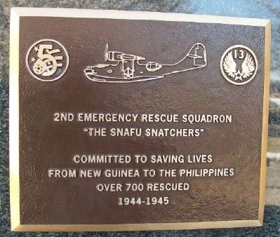 2nd Emergency Rescue Squadron Marker. Click for full size. 2nd Emergency Rescue Squadron Marker image. Click for full size.