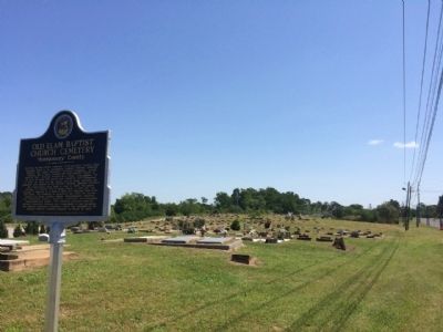 Old Elam Baptist Church Cemetery image. Click for full size.