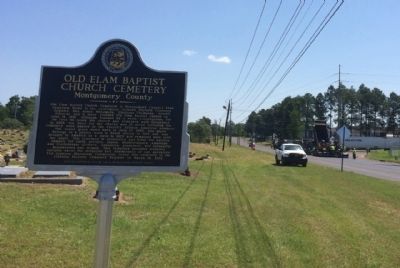 View of marker looking east on Gunter Park Drive. image. Click for full size.