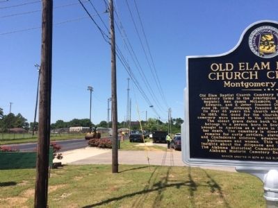 View of marker looking west on Gunter Park Drive. image. Click for full size.