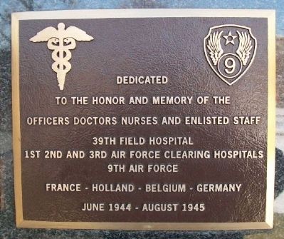 39th Field Hospital Marker image. Click for full size.