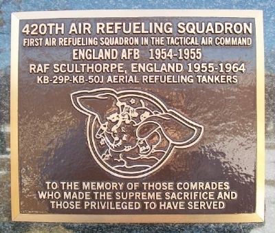 420th Air Refueling Squadron Marker image. Click for full size.