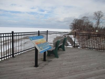 Lake Erie and Marker image. Click for full size.