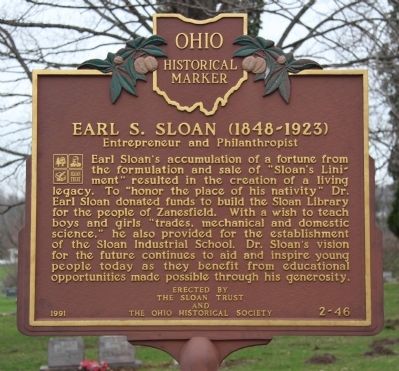 Earl S. Sloan (1848-1923) Marker image. Click for full size.