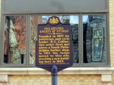 Philadelphia Knights of Pythias Marker image. Click for full size.