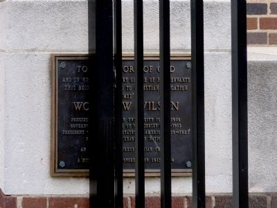 The Wilson Center Marker. Click for full size. The Wilson Center Marker image. Click for full size.