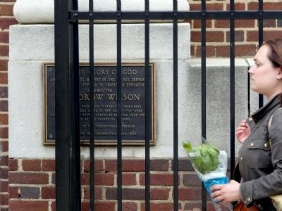The Wilson Center Marker. Click for full size. The Wilson Center Marker image. Click for full size.