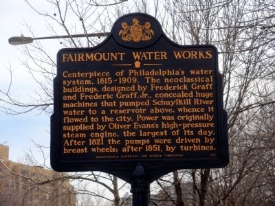 Fairmount Water Works Marker image. Click for full size.