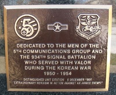 5th Comms Gp & 934th Signal Bn Marker image. Click for full size.
