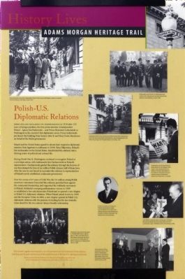 Polish-U.S. Diplomatic Relations side of the marker image. Click for full size.
