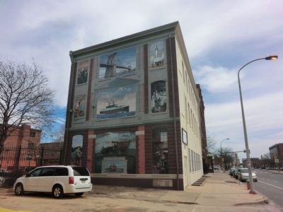 The German Society of Pennsylvania-Murals on adjacent building. Click for full size. The German Society of Pennsylvania-Murals on adjacent building image. Click for full size.