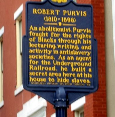 Robert Purvis Marker image. Click for full size.