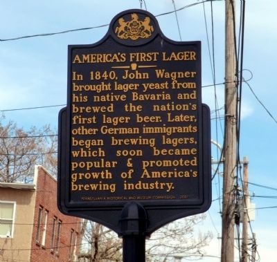 America's First Lager Marker image. Click for full size.