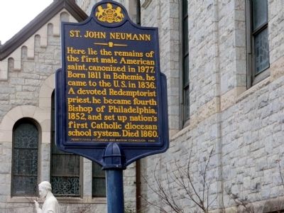 St. John Neumann Marker. Click for full size. St. John Neumann Marker image. Click for full size.
