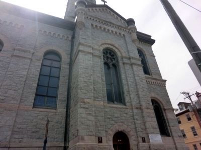 St. John Neumann Marker-Near the left side of the entrance. Click for full size. St. John Neumann Marker-Near the left side of the entrance image. Click for full size.