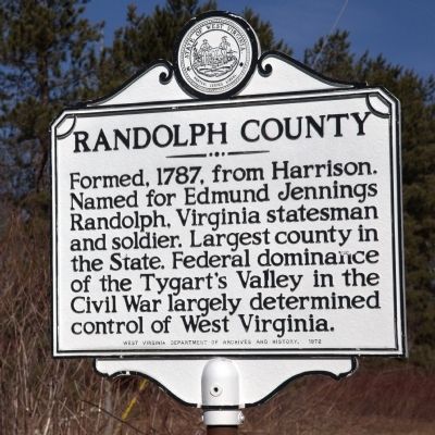 Randolph County Face of Marker image. Click for full size.