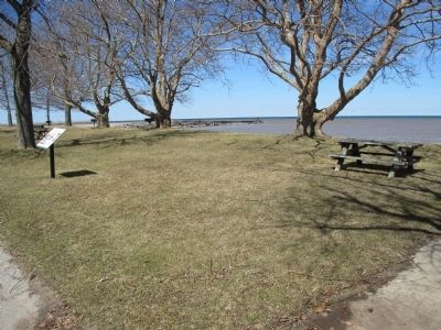 Marker and Easternmost Pier. Click for full size. Marker and Easternmost Pier image. Click for full size.