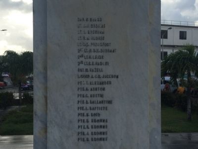 Saint Vincent World War I Monument Marker, east side. Click for full size. Saint Vincent World War I Monument Marker, east side image. Click for full size.